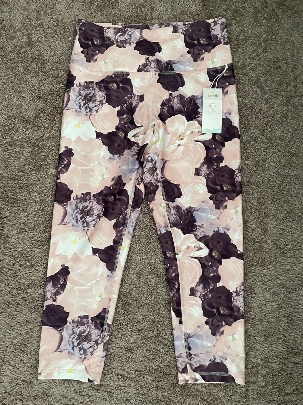 Balance Collection Pink and Plum Floral Track Pants